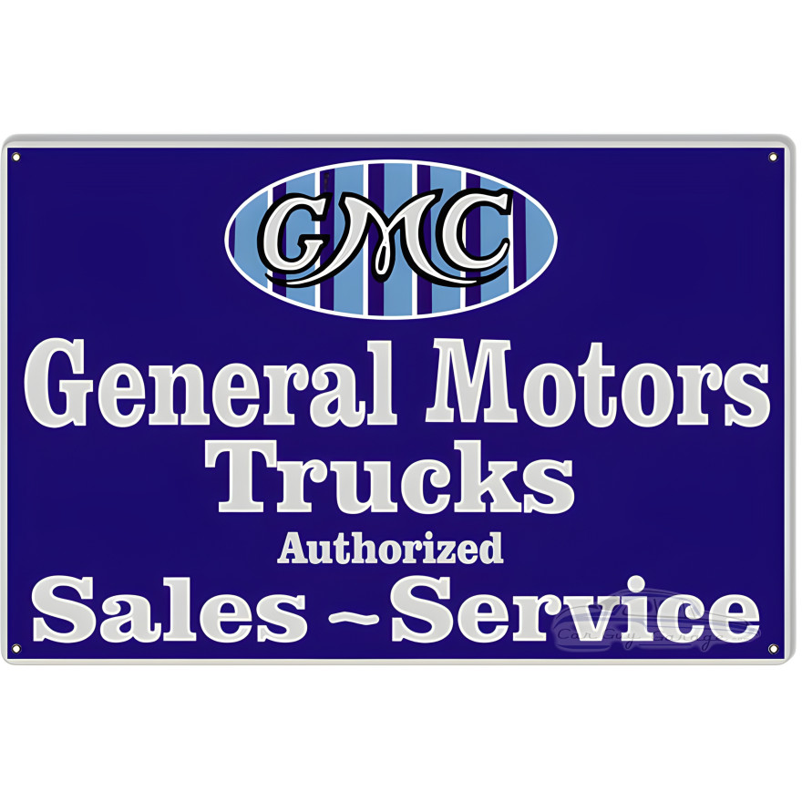 General Motors Trucks Reproduction Garage Metal Sign - 16" x 24" General Motors Trucks Reproduction Garage Metal Sign - 16" x 24"