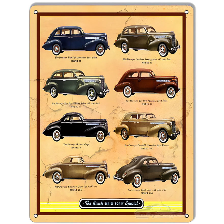 Buick Automobiles Garage Shop Reproduction Man Cave Metal Sign - 9" x 12" Buick Automobiles Garage Shop Reproduction Man Cave Metal Sign - 9" x 12"