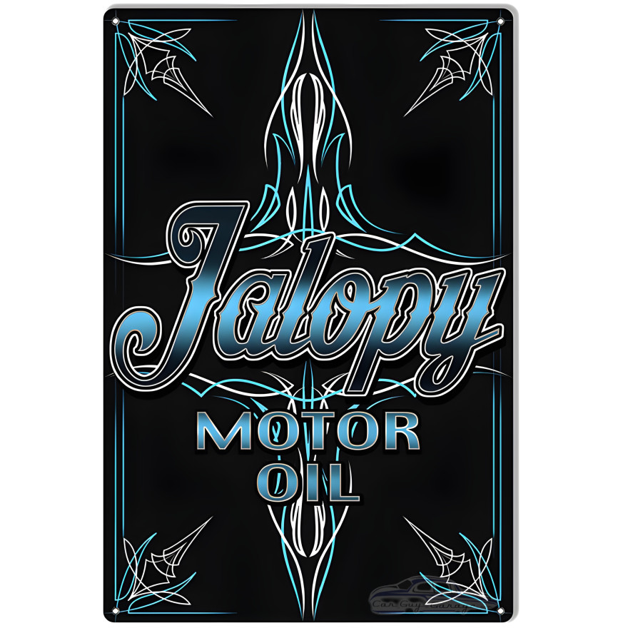 Jalopy Motor Oil Reproduction Gas Station Man Cave Metal Sign - 12" x 18" Jalopy Motor Oil Reproduction Gas Station Man Cave Metal Sign - 12" x 18"