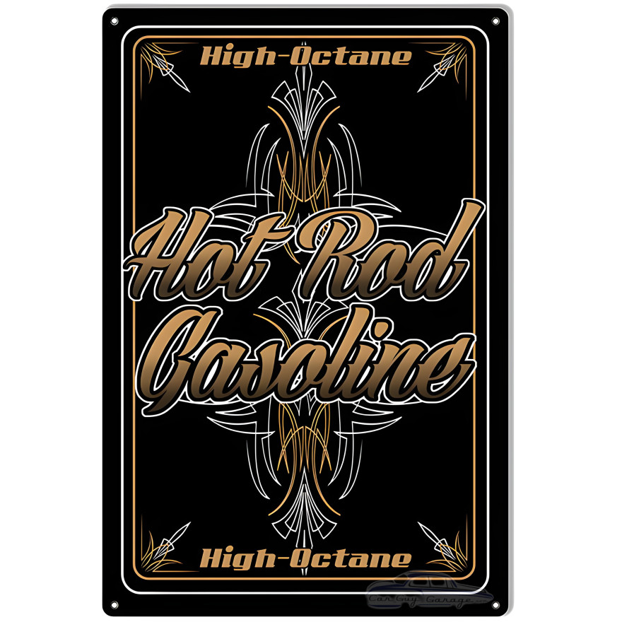 Hot Rod Gasoline Garage Shop Man Cave Metal Sign - 12" x 18" Hot Rod Gasoline Garage Shop Man Cave Metal Sign - 12" x 18"