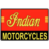 Indian Motorcycle Reddyville Reproduction Metal Sign - 12" x 18"