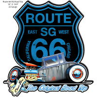 Route 66 The Original Road Trip Metal Sign - 14" x 14.9"