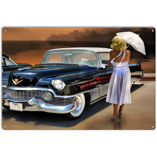 1956 Coupe Deville Classic Car Garage Shop Metal Sign - 12" x 18"