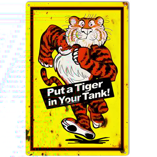 Esso Put A Tiger In Your Tank Vintage Reproduction Metal Sign - 19" x 13"
