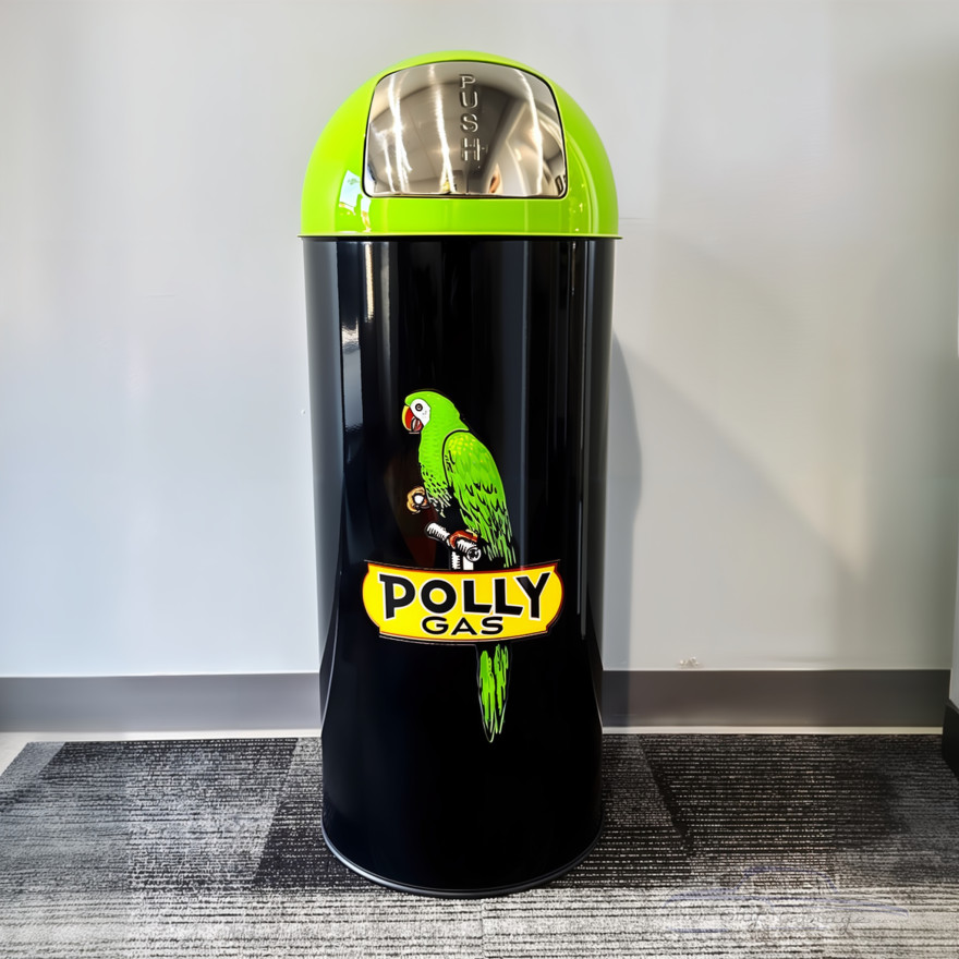 Polly Gas Metal Garbage Can Polly Gas Metal Garbage Can