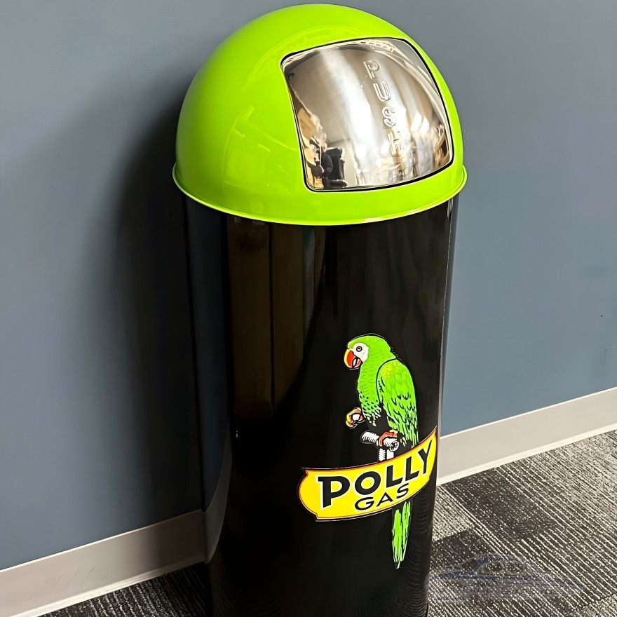 Polly Gas Metal Garbage Can Polly Gas Metal Garbage Can