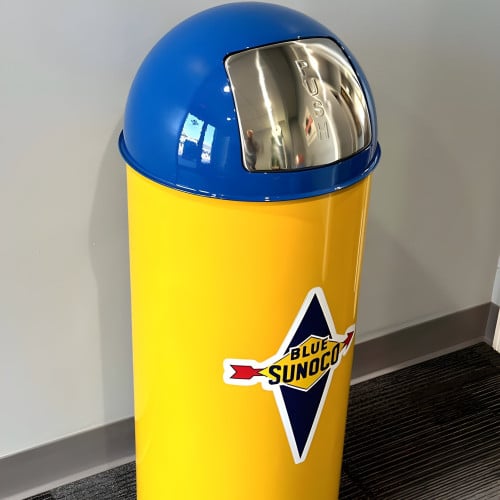 Sunoco Metal Garbage Can