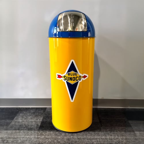 Sunoco Metal Garbage Can