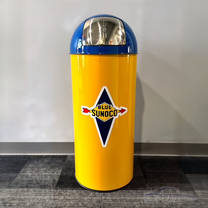 Sunoco Metal Garbage Can Sunoco Metal Garbage Can