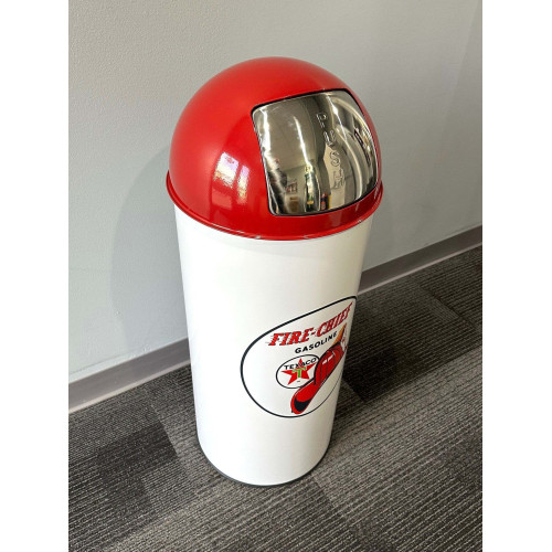 Texaco Fire Chief Metal Garbage Can