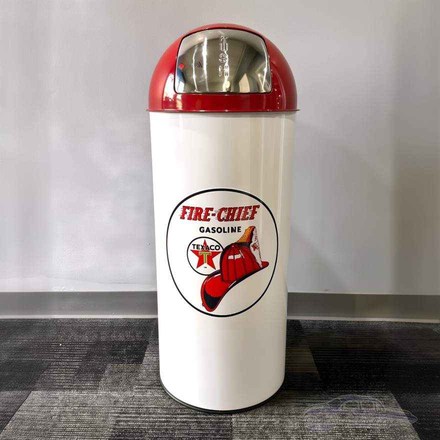 Texaco Fire Chief Metal Garbage Can Texaco Fire Chief Metal Garbage Can