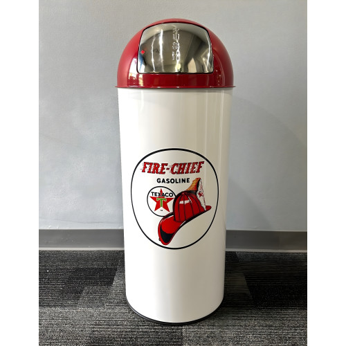 Texaco Fire Chief Metal Garbage Can