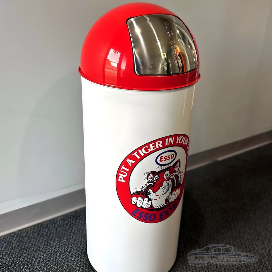 ESSO TIGER Metal Garbage Can ESSO TIGER Metal Garbage Can