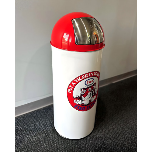ESSO TIGER Metal Garbage Can