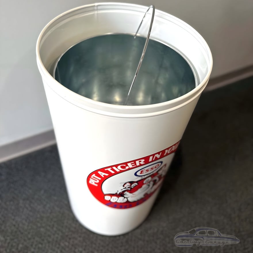 ESSO TIGER Metal Garbage Can ESSO TIGER Metal Garbage Can