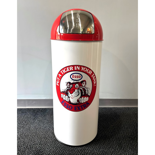 ESSO TIGER Metal Garbage Can