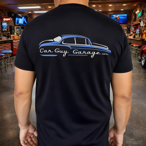 Car Guy Shirt - Black Heavyweight Garage Logo Tee