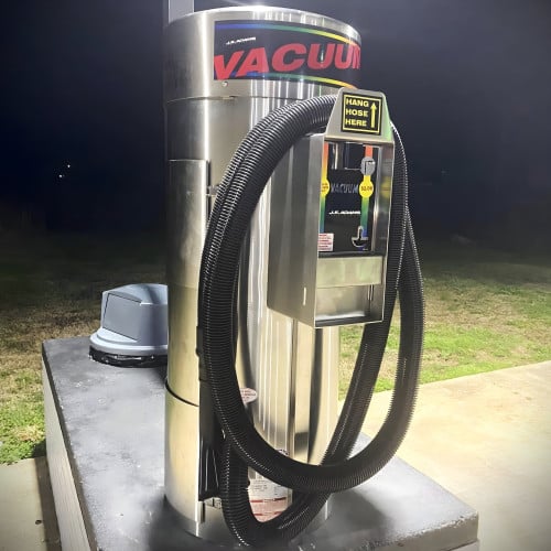 Coin-Op Auto Vacuum with Stainless Dome - 120V 30A 3 Motor Single Hose