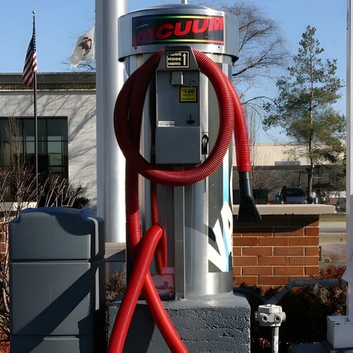 Coin-Op Car Wash Vacuum, Stainless Dome - 220V 3 Motor