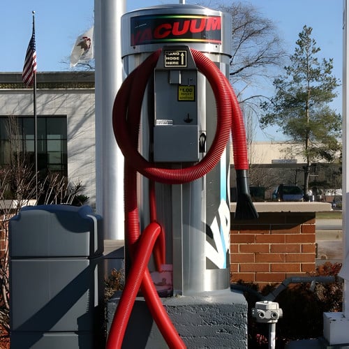 Coin-Op Auto Vacuum with Stainless Dome - 220V 15A 3 Motor Single Hose
