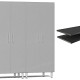 Silver Modular 2 Closet Cabinets and 2 extra shelves Silver Modular 2 Closet Cabinets and 2 extra shelves