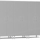 Silver Modular 4 Piece Garage Closets with 4 additional Shelves Silver Modular 4 Piece Garage Closets with 4 additional Shelves