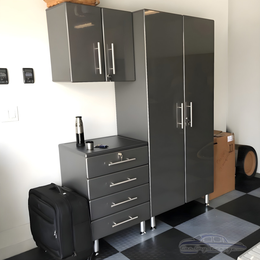 Grey Modular 3-Piece Cabinet Set Grey Modular 3-Piece Cabinet Set