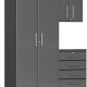 Grey Modular 3-Piece Cabinet Set Grey Modular 3-Piece Cabinet Set