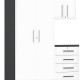 White Modular 3-Piece Cabinet Set White Modular 3-Piece Cabinet Set