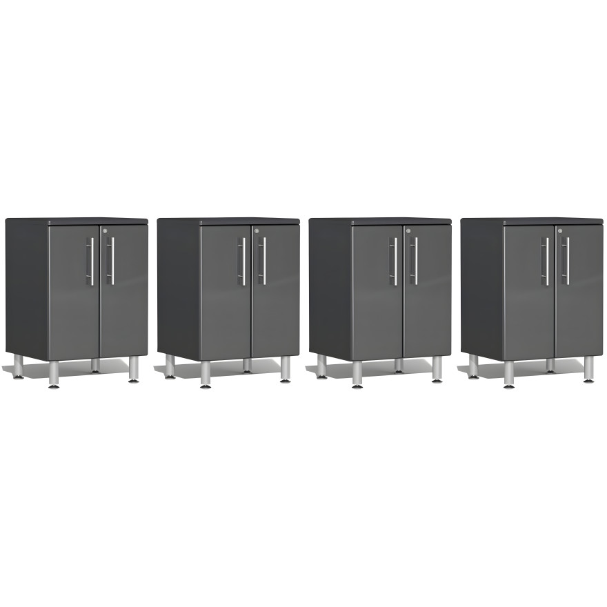 Grey Modular Set of 4 Base Cabinets Grey Modular Set of 4 Base Cabinets
