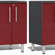 Red Modular Set of 4 Base Cabinets Red Modular Set of 4 Base Cabinets