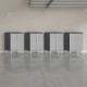 Silver Modular 4-Piece 24x21 Locking 2-Door Base Garage Cabinets