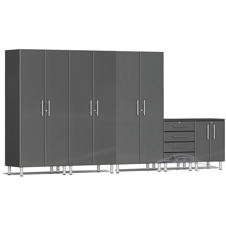 Grey Modular 5-Piece Cabinet Set Grey Modular 5-Piece Cabinet Set