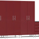 Red Modular 5-Piece Cabinet Set Red Modular 5-Piece Cabinet Set