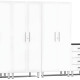 White Modular 5-Piece Cabinet Set White Modular 5-Piece Cabinet Set