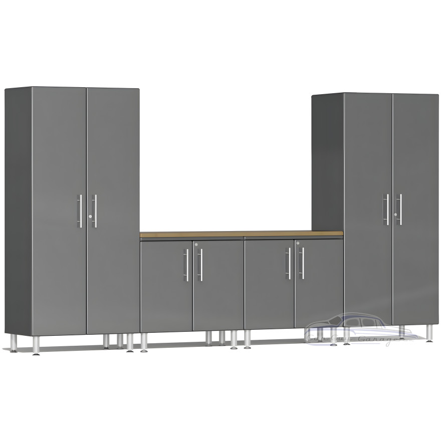 Grey Modular 5-Piece Cabinet Set Grey Modular 5-Piece Cabinet Set