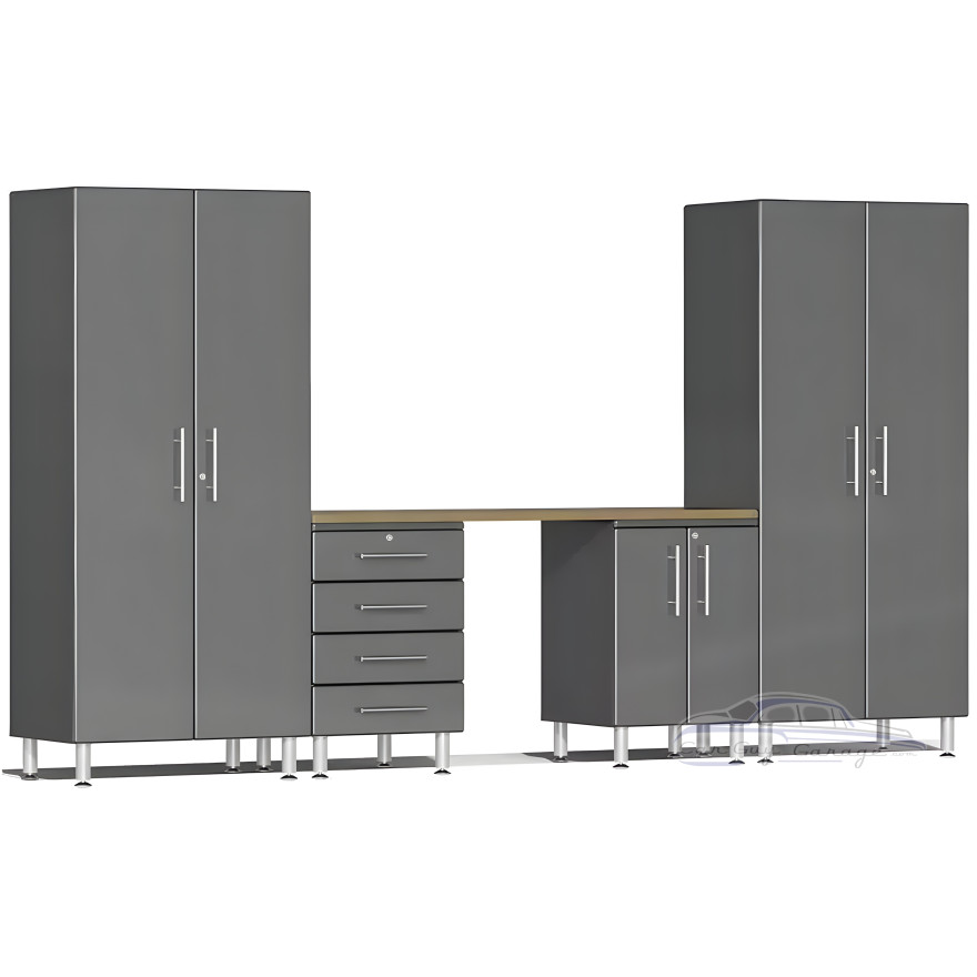 Grey Modular 5-Piece Cabinet Set Grey Modular 5-Piece Cabinet Set