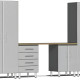 Silver Modular 5-Piece Cabinet Set Silver Modular 5-Piece Cabinet Set