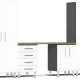 White Modular 5-Piece Cabinet Set White Modular 5-Piece Cabinet Set