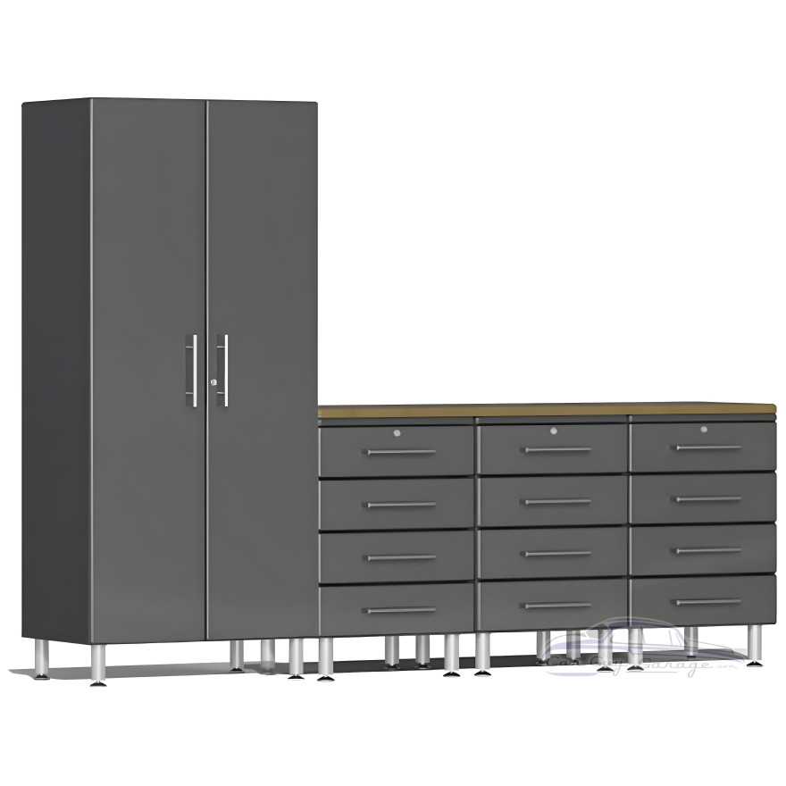 Grey Modular 5-Piece Set of Cabinets Grey Modular 5-Piece Set of Cabinets
