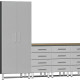 Silver Modular 5-Piece Set of Cabinets Silver Modular 5-Piece Set of Cabinets