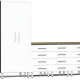 White Modular 5-Piece Set of Cabinets White Modular 5-Piece Set of Cabinets