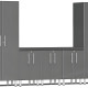 Grey Modular 6-Piece Set of Cabinets Grey Modular 6-Piece Set of Cabinets