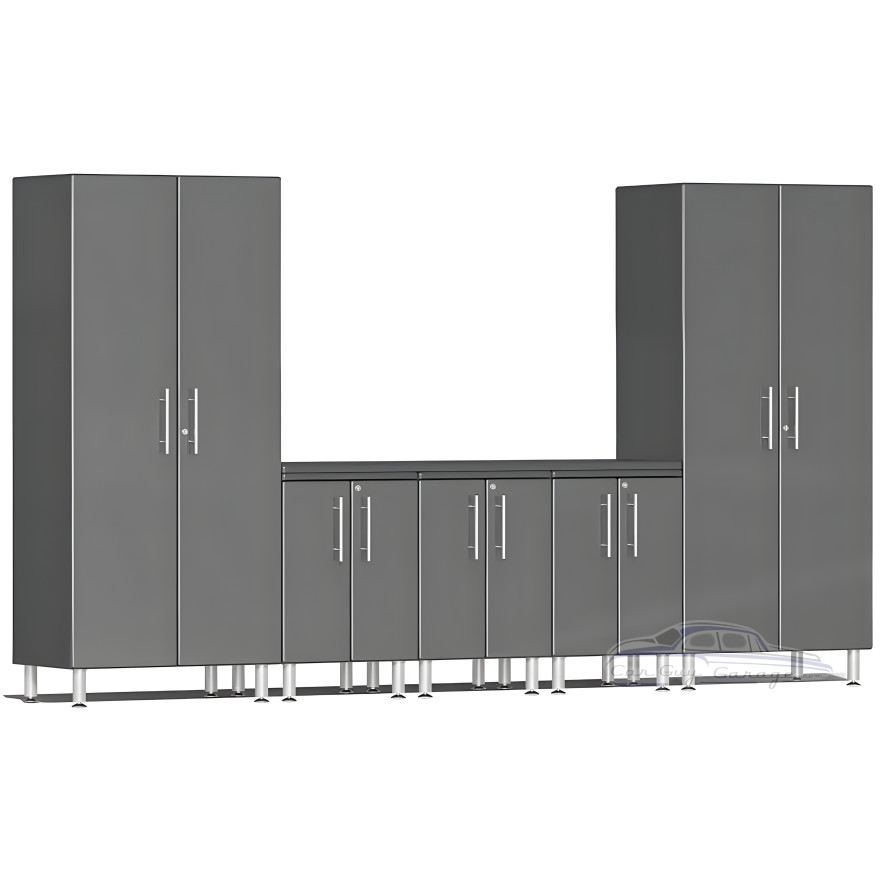 Grey Modular 6-Piece Set of Cabinets Grey Modular 6-Piece Set of Cabinets