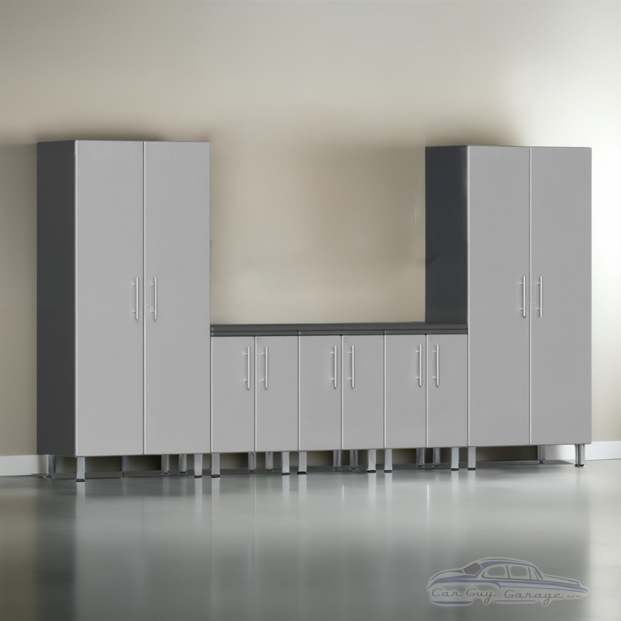 Silver Modular 6-Piece Set of Cabinets Silver Modular 6-Piece Set of Cabinets