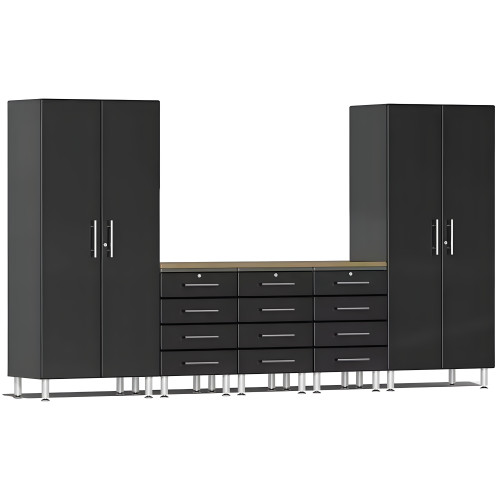 Black Modular 6-Piece Storage Set
