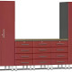 Red Modular 6-Piece Storage Set Red Modular 6-Piece Storage Set