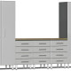 Silver Modular 6-Piece Storage Set Silver Modular 6-Piece Storage Set