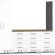 White Modular 6-Piece Storage Set White Modular 6-Piece Storage Set