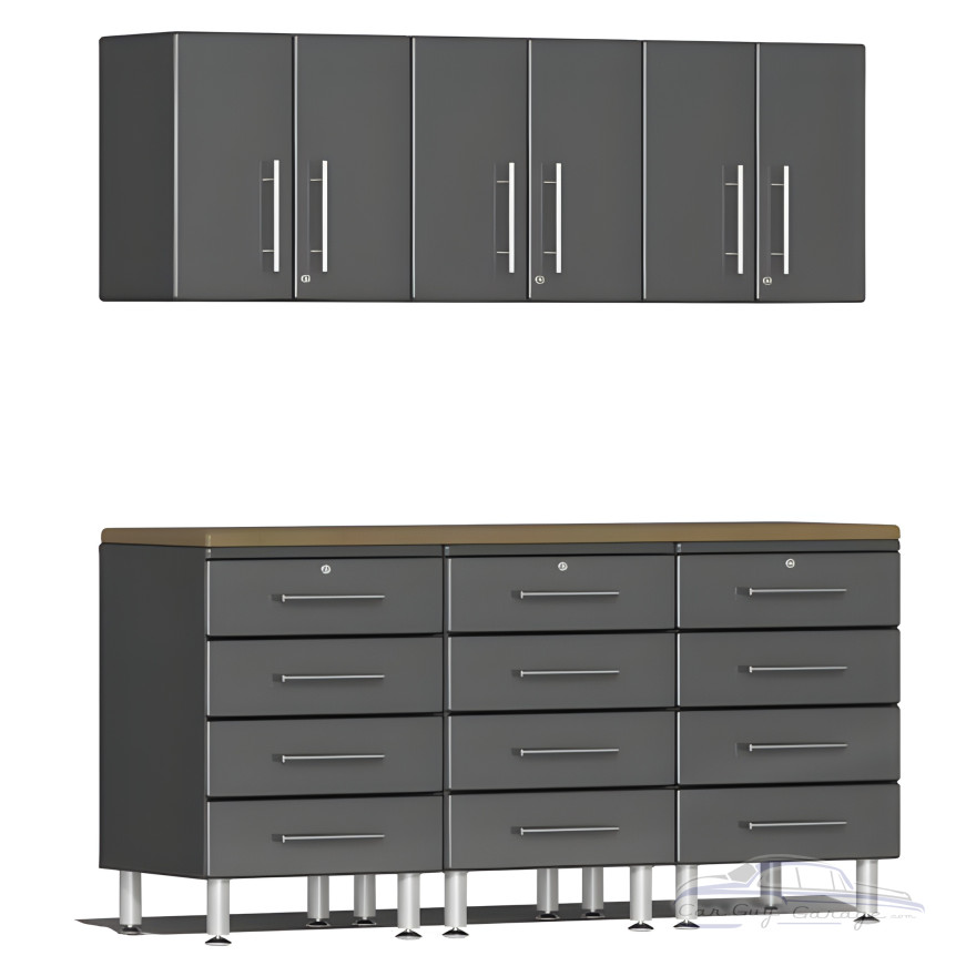 Grey Modular 7-Piece Cabinet Set Grey Modular 7-Piece Cabinet Set